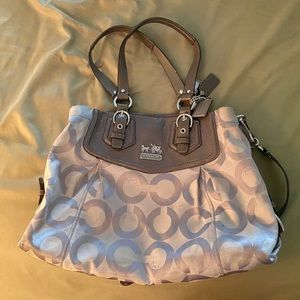 Coach grey purse